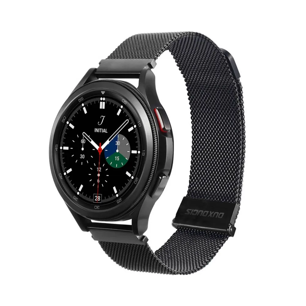 DUX DUCIS MILANESE Magnetarmband aus Edelstahl 22 mm schwarz
