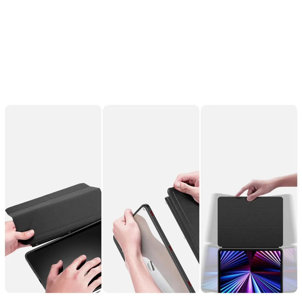 DUX DUCIS MAGI Case mit Stylushalter passend für iPad Pro 11 (2018/2020/2021/2022) schwarz