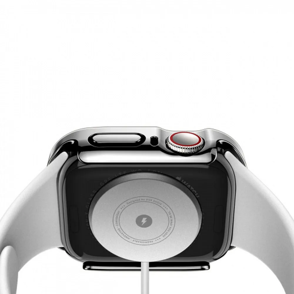 DUX DUCIS HAMO Handyhülle mit Gehärtetem Glas passend für Apple Watch 7 / 8 / 9 45 mm schwarz
