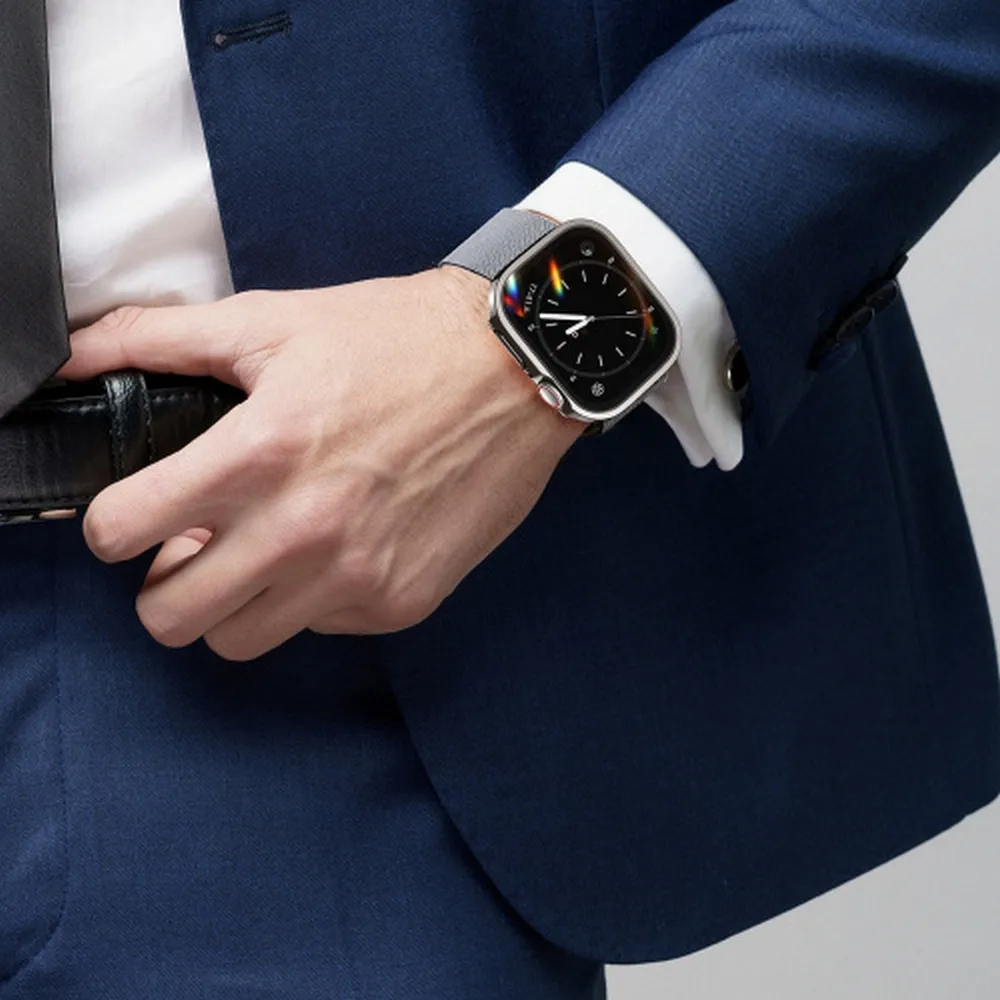 DUX DUCIS HAMO Handyhülle mit Gehärtetem Glas passend für Apple Watch 7 / 8 / 9 45 mm schwarz