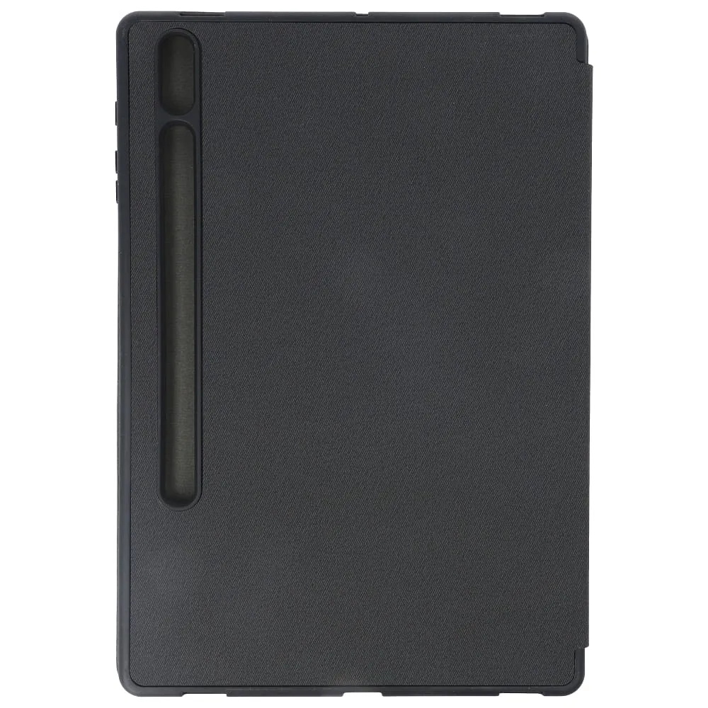 DUX DUCIS DOMO klappbares Case mit Stylus-Halter passend für SAMSUNG Tab S8 Plus (X800/X806)/S7FE(T730/T736B)/S7 Plus (T970/T976B) schwarz