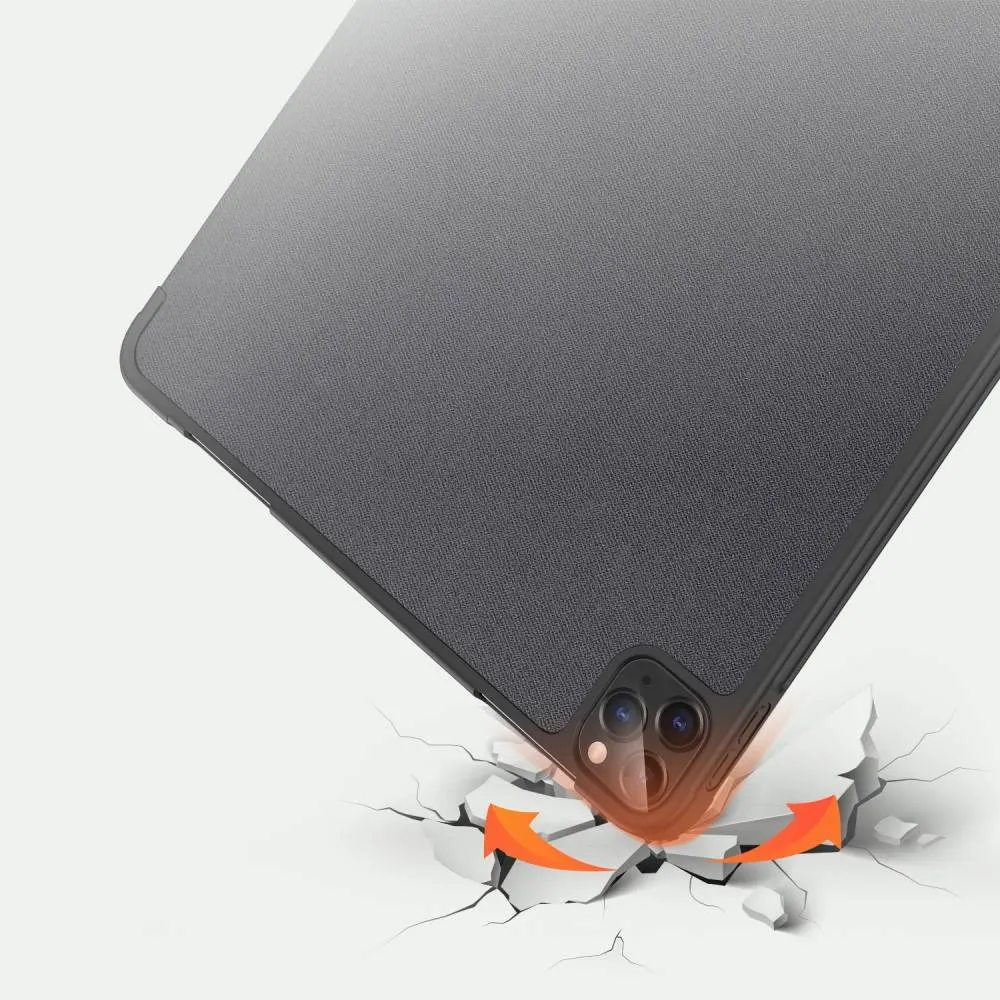 DUX DUCIS DOMO klappbares Case mit Stylushalterung passend für iPad Pro 11 (2018/2020/2021/2022) schwarz