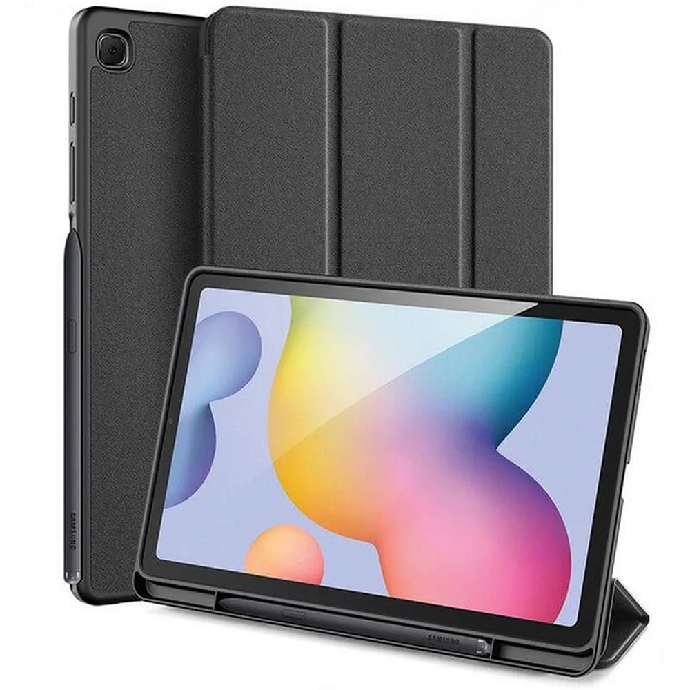 DUX DUCIS DOMO klappbares Case mit Stylus-Halter passend für SAMSUNG Tab S6 Lite (P610/P613/P615/P619) schwarz
