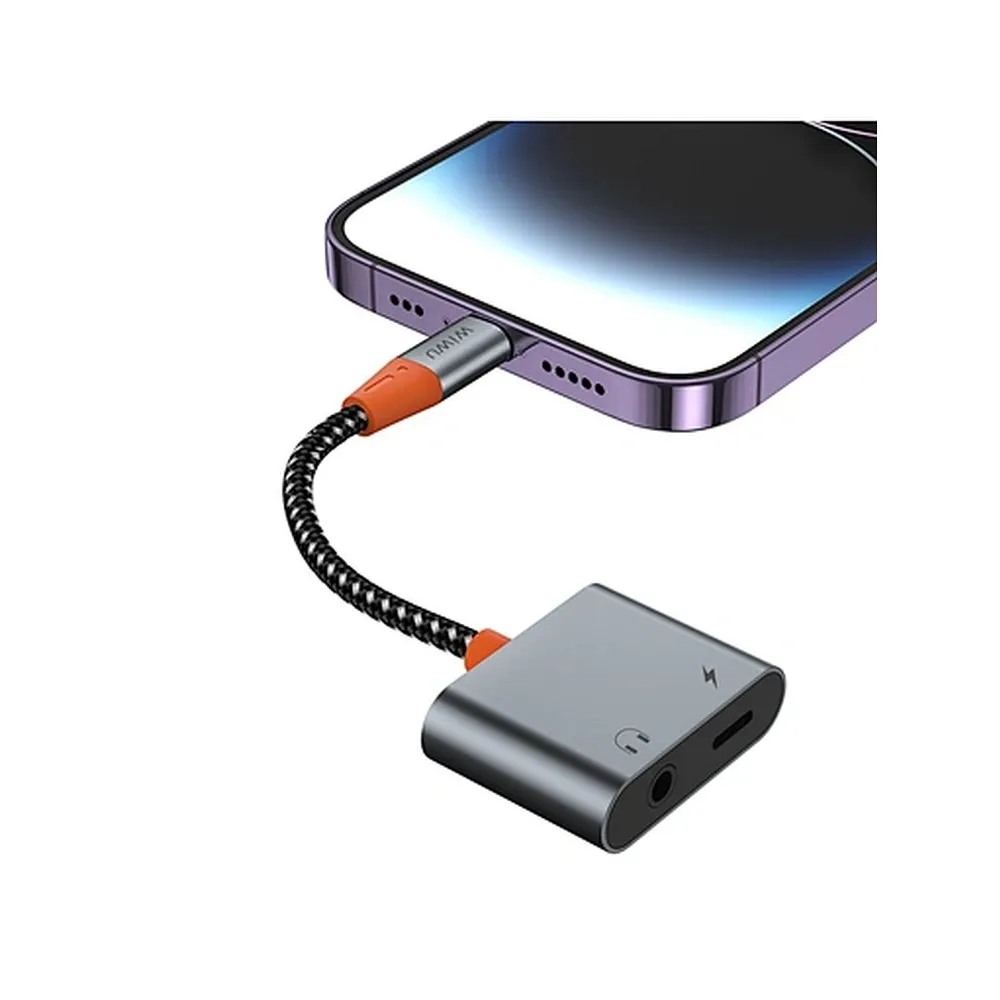 WiWU - Audio Adapter LT10 Typ C auf Typ C + 3,5mm