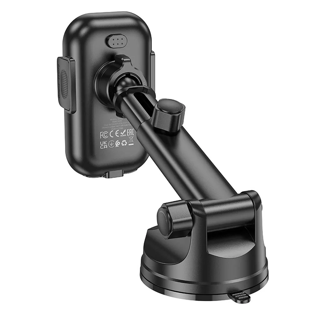 Wireless car phone holder Hoco 15 W windshield / dashboard HW5 black