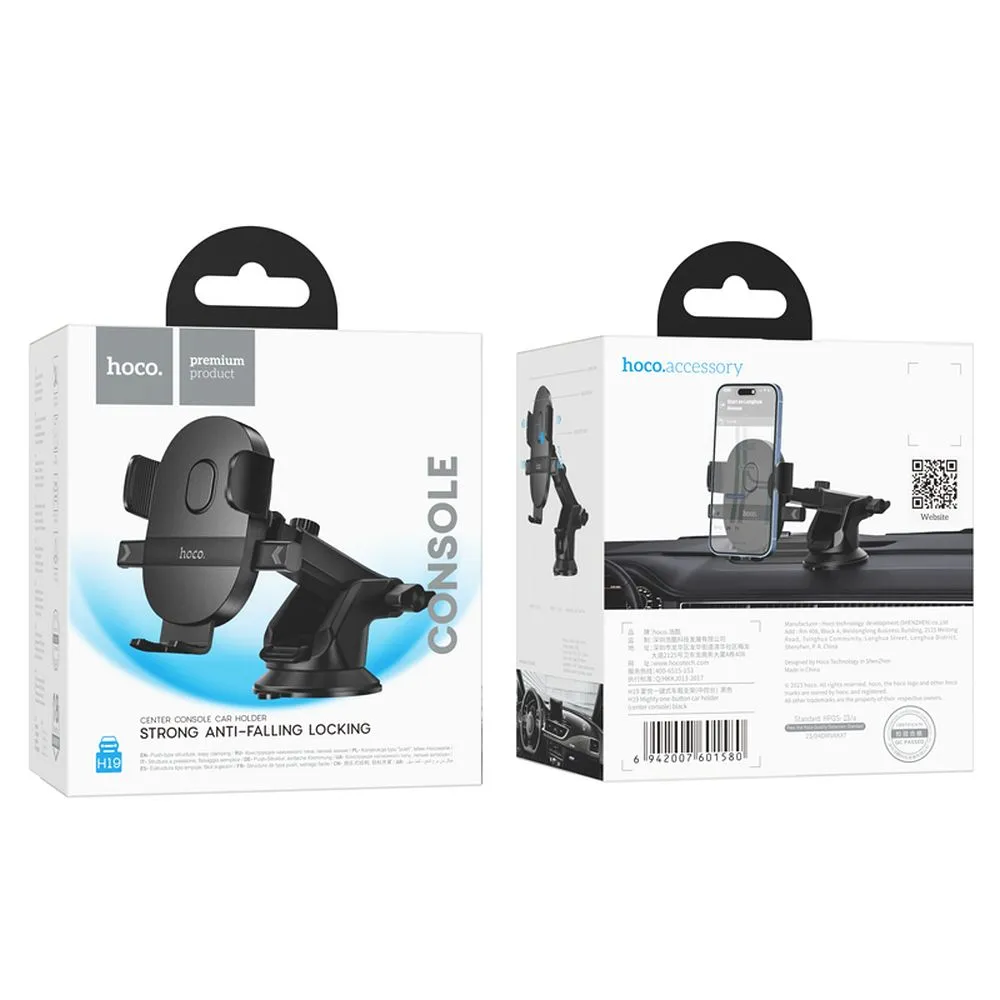 HOCO Autoscheiben-/Bordhalter H19 schwarz