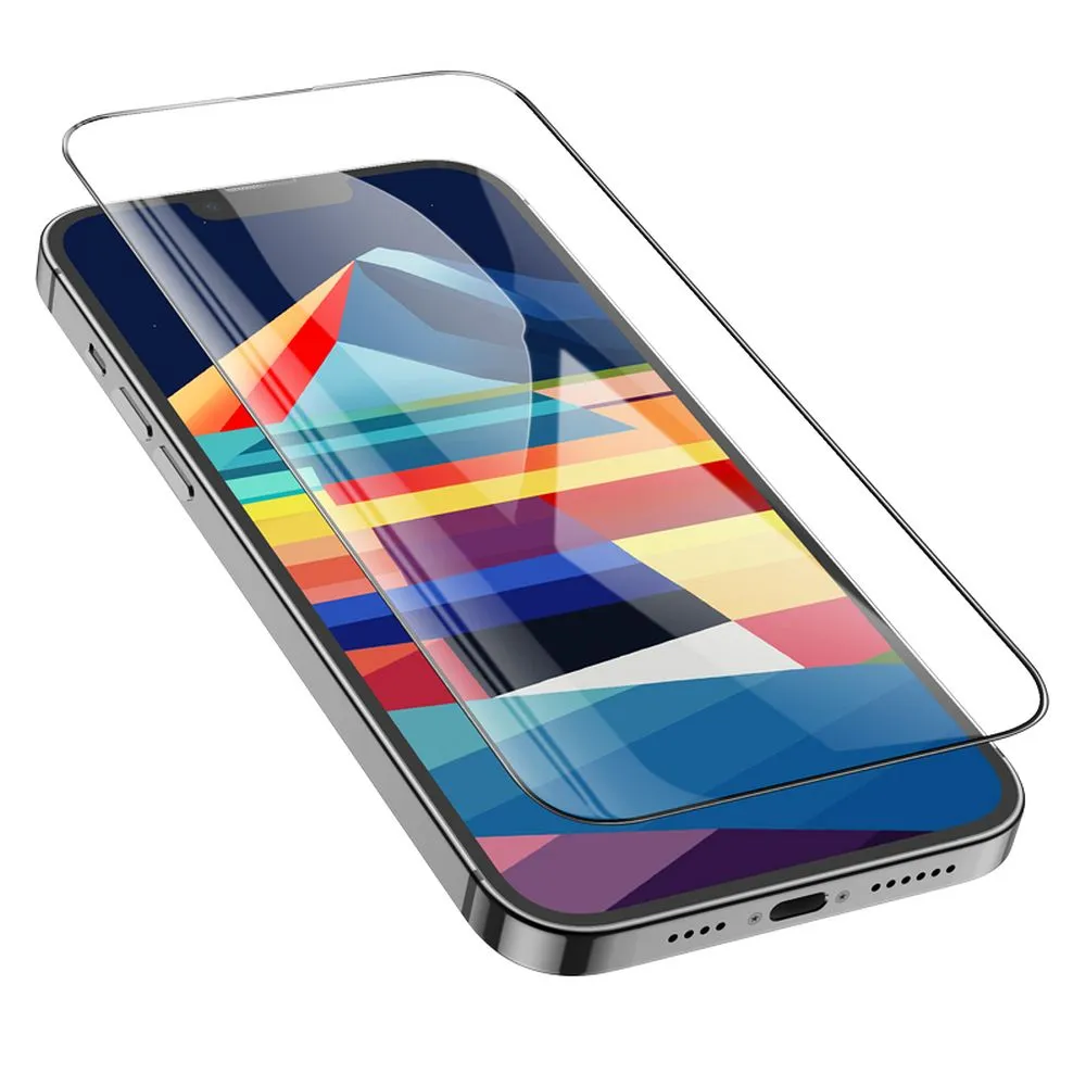 HOCO HD 5D Guardian gehärtetes Glas (SET 10in1) - passend für iPhone 15 / 16 schwarz (G14)