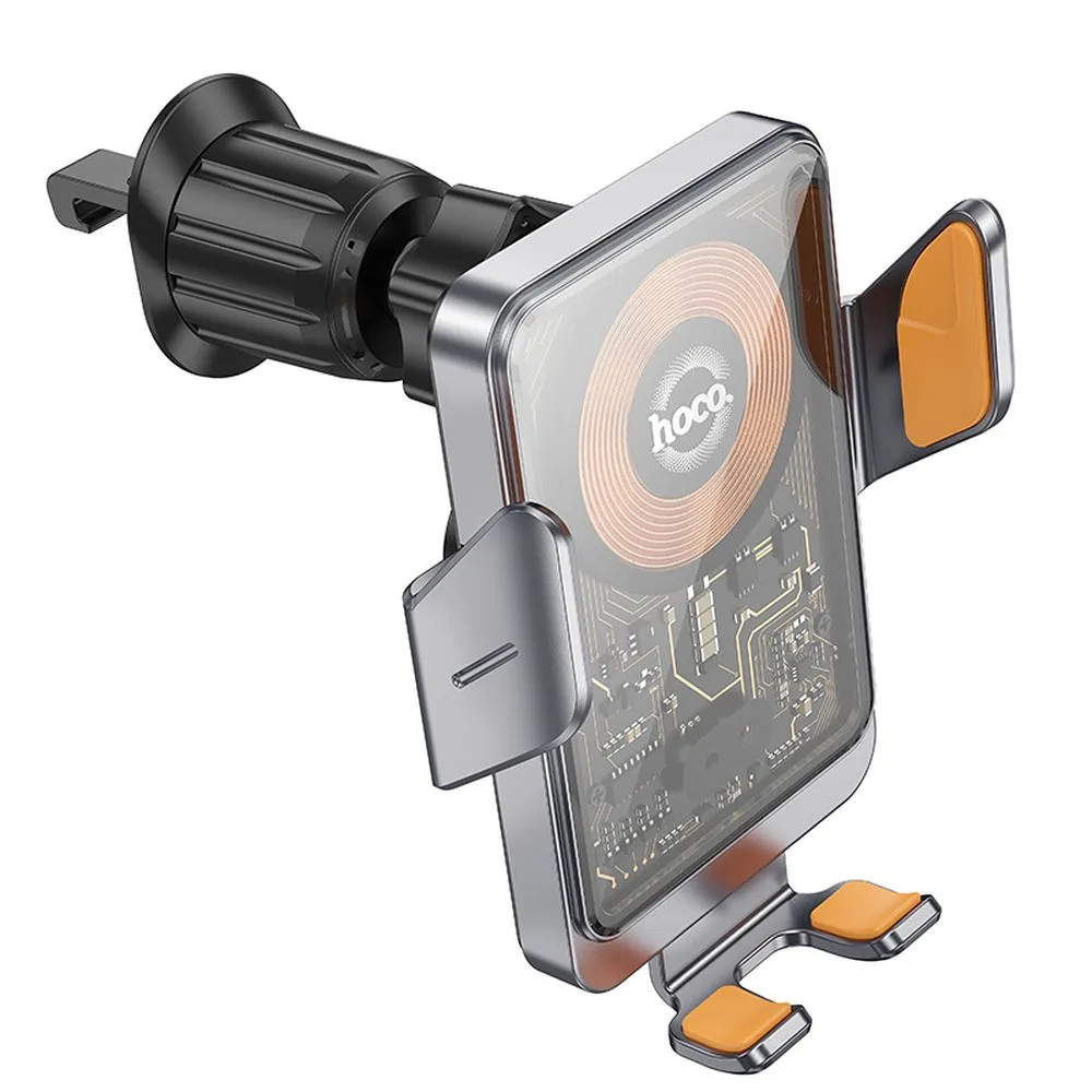 HOCO Kühlergrill-Induktions-Autohalter 15W HW7 grau
