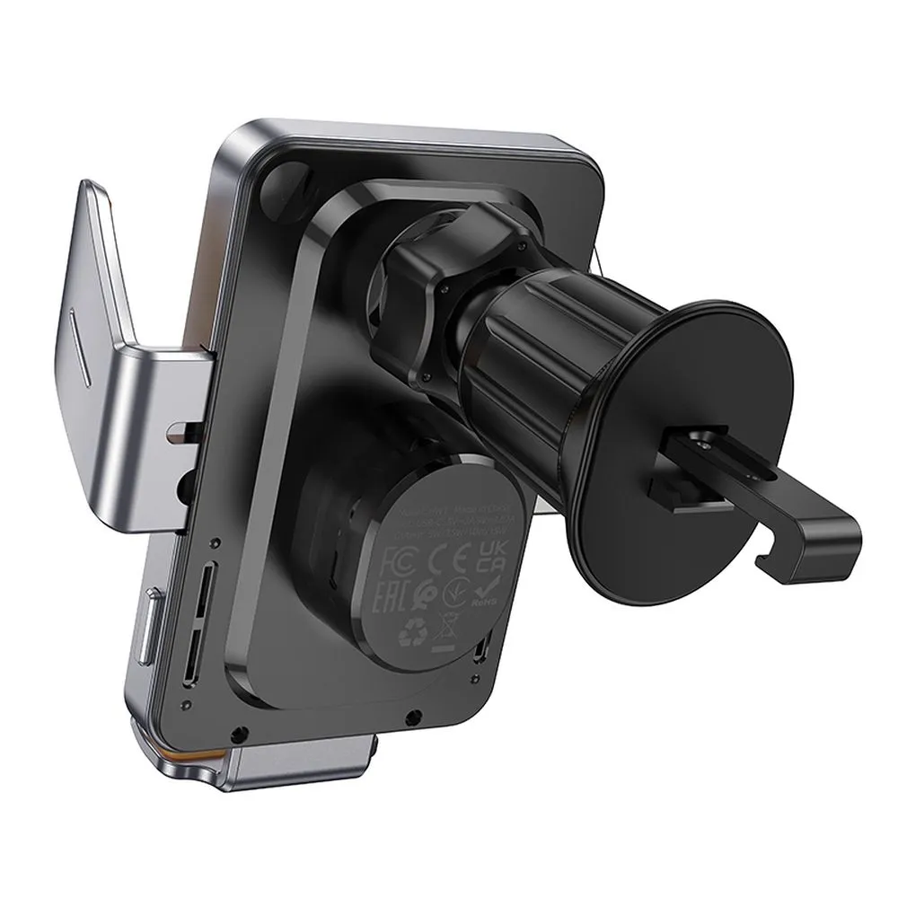 HOCO Kühlergrill-Induktions-Autohalter 15W HW7 grau