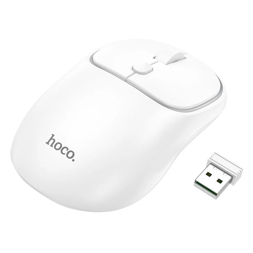 HOCO drahtlose 2.4G 1600 dpi Computer-Maus GM25 weiß
