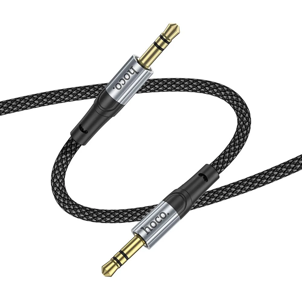 Cable AUX Jack 3,5 mm to Jack 3,5 mm Hoco 1 m UPA26 black