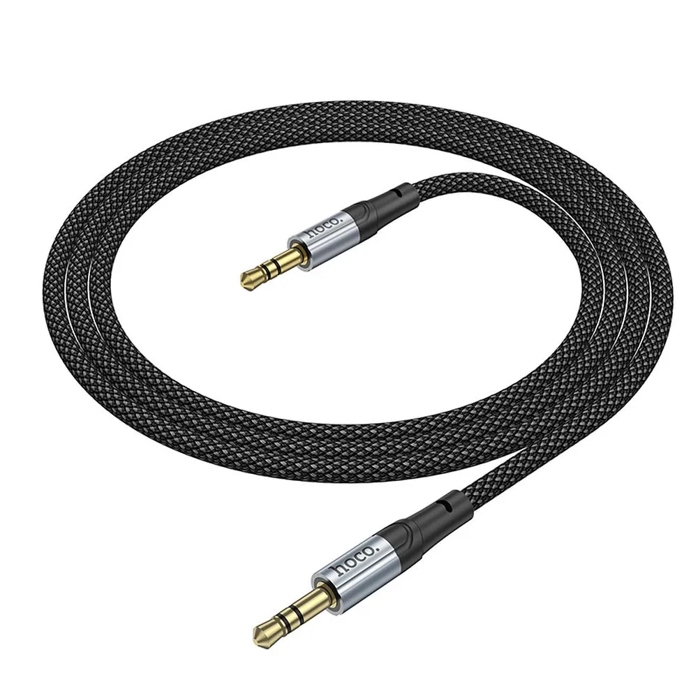 Cable AUX Jack 3,5 mm to Jack 3,5 mm Hoco 1 m UPA26 black