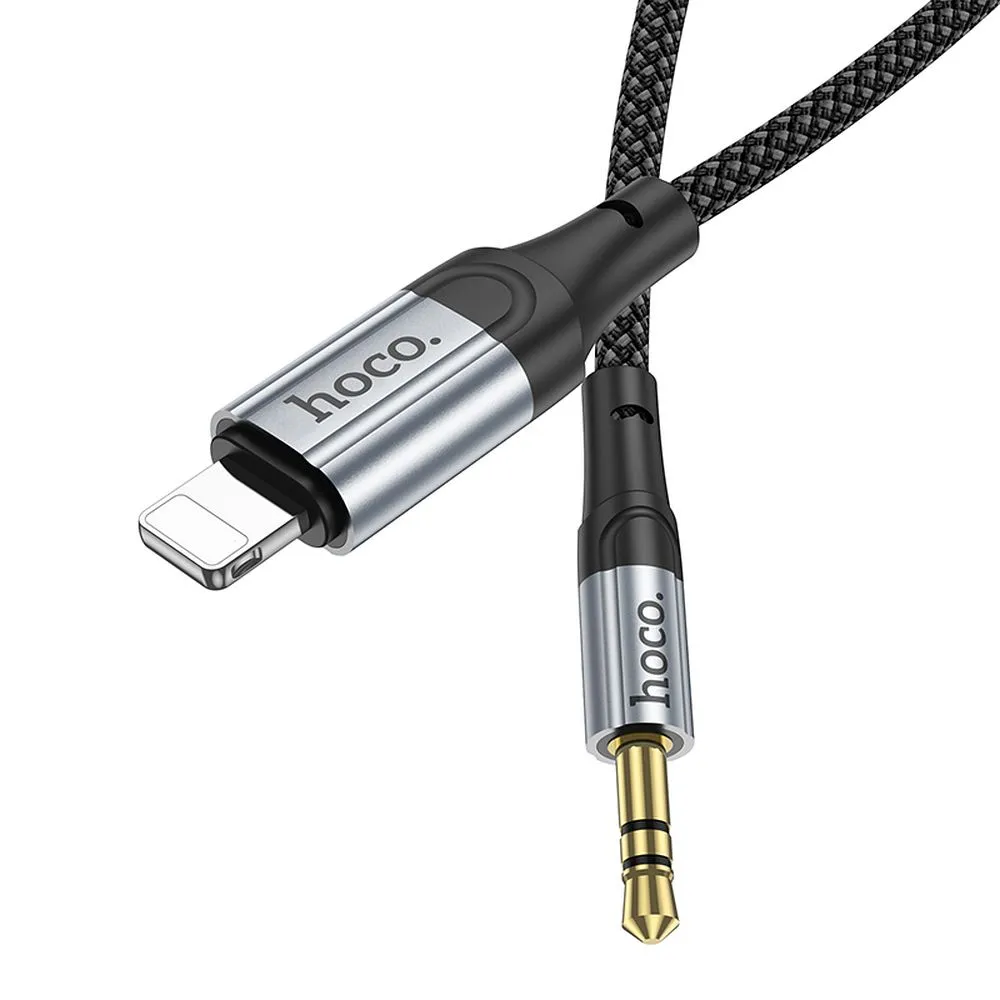 Cable AUX Lightning to Jack 3,5 mm Hoco 1 m UPA26 black