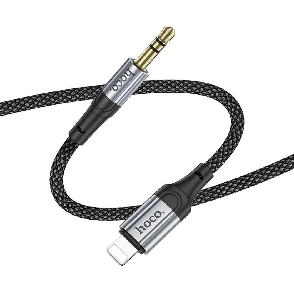 Cable AUX Lightning to Jack 3,5 mm Hoco 1 m UPA26 black