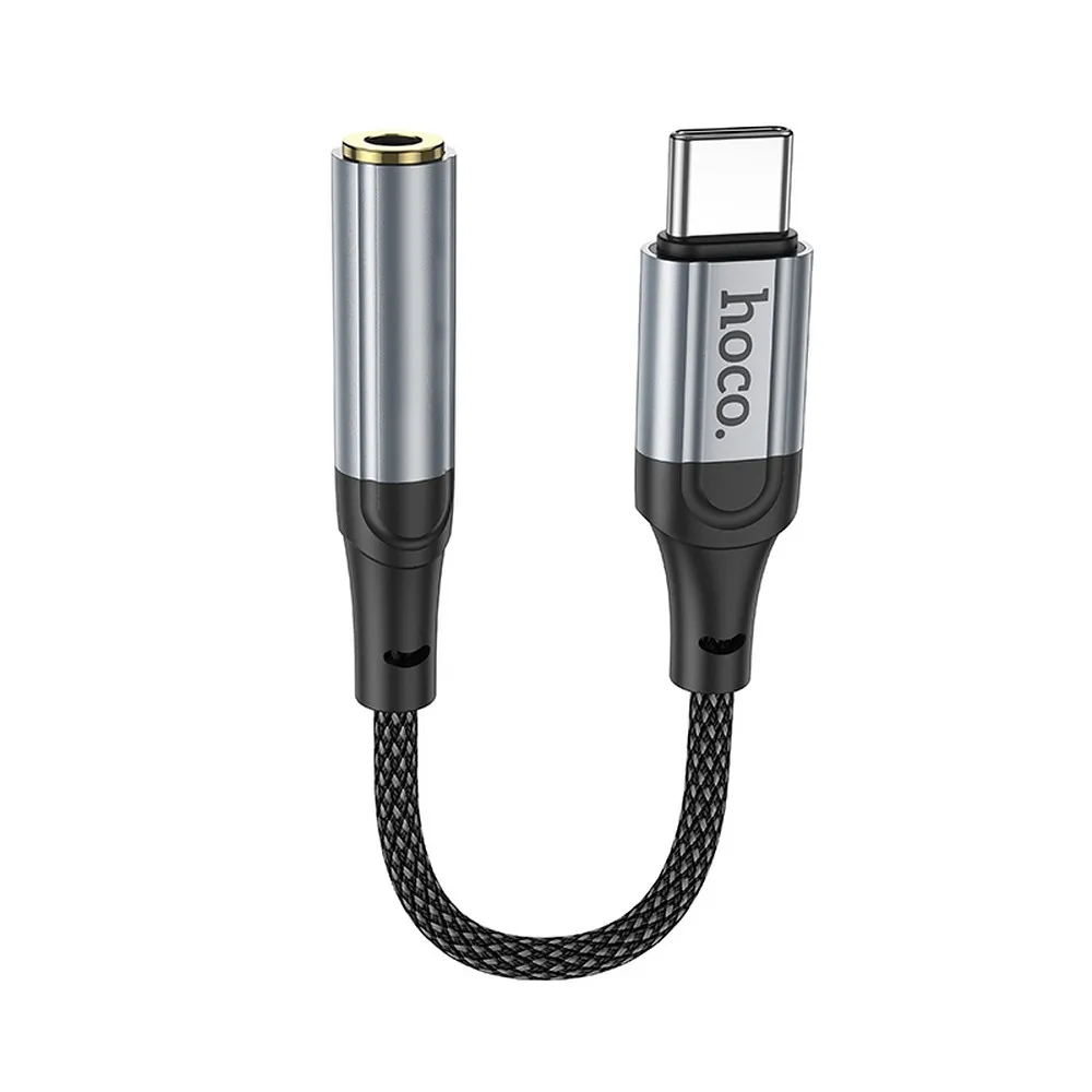 HOCO Adapter AUX Typ C auf Klinke 3,5 mm LS36 0,12 m schwarz
