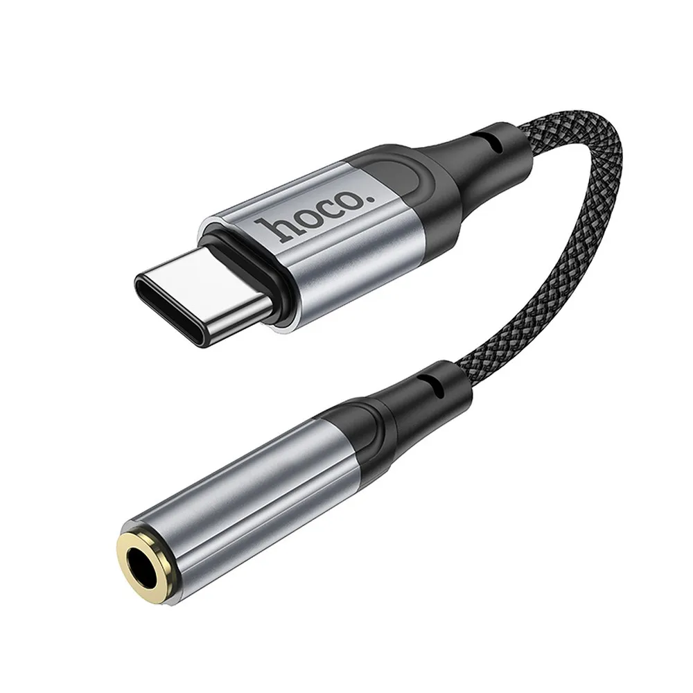 HOCO Adapter AUX Typ C auf Klinke 3,5 mm LS36 0,12 m schwarz