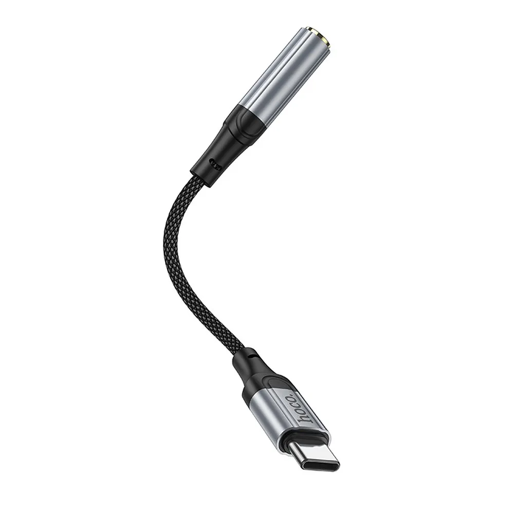 HOCO Adapter AUX Typ C auf Klinke 3,5 mm LS36 0,12 m schwarz