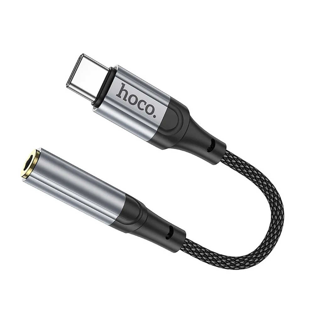 HOCO Adapter AUX Typ C auf Klinke 3,5 mm LS36 0,12 m schwarz