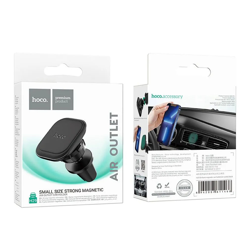 HOCO Magnetischer Autohalter passend für Kühlergrill H29 schwarz