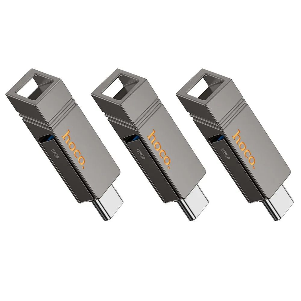 USB-STICK HOCO Wide UD14 USB + USB C 64GB USB3.2