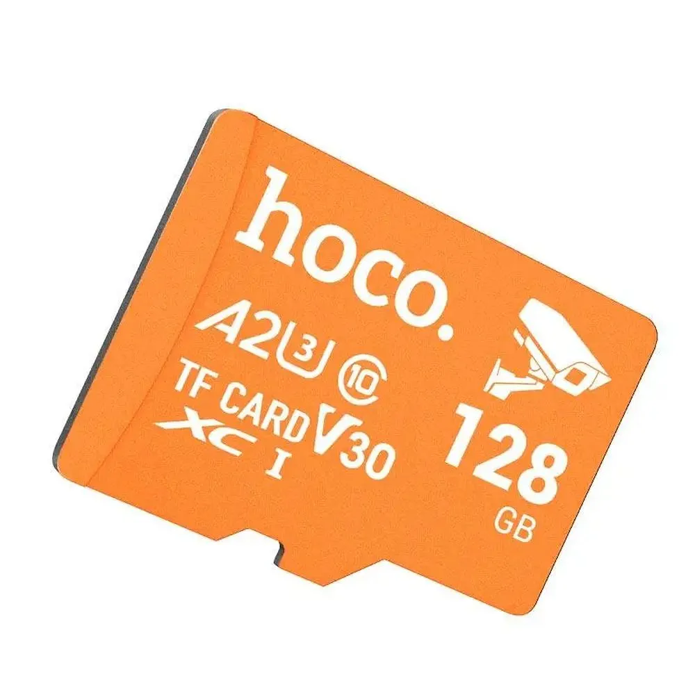 Memory card microSD 128GB class 10 UH-1 U3 V30 A2 Hoco orange