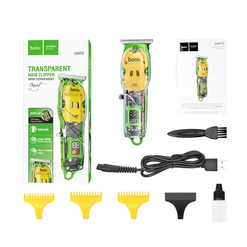 Hair clipper Hoco DAR12 green