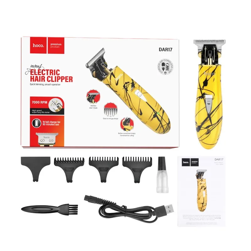 Hair clipper Hoco DAR17 yellow