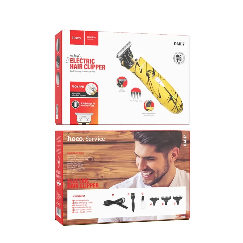 Hair clipper Hoco DAR17 yellow