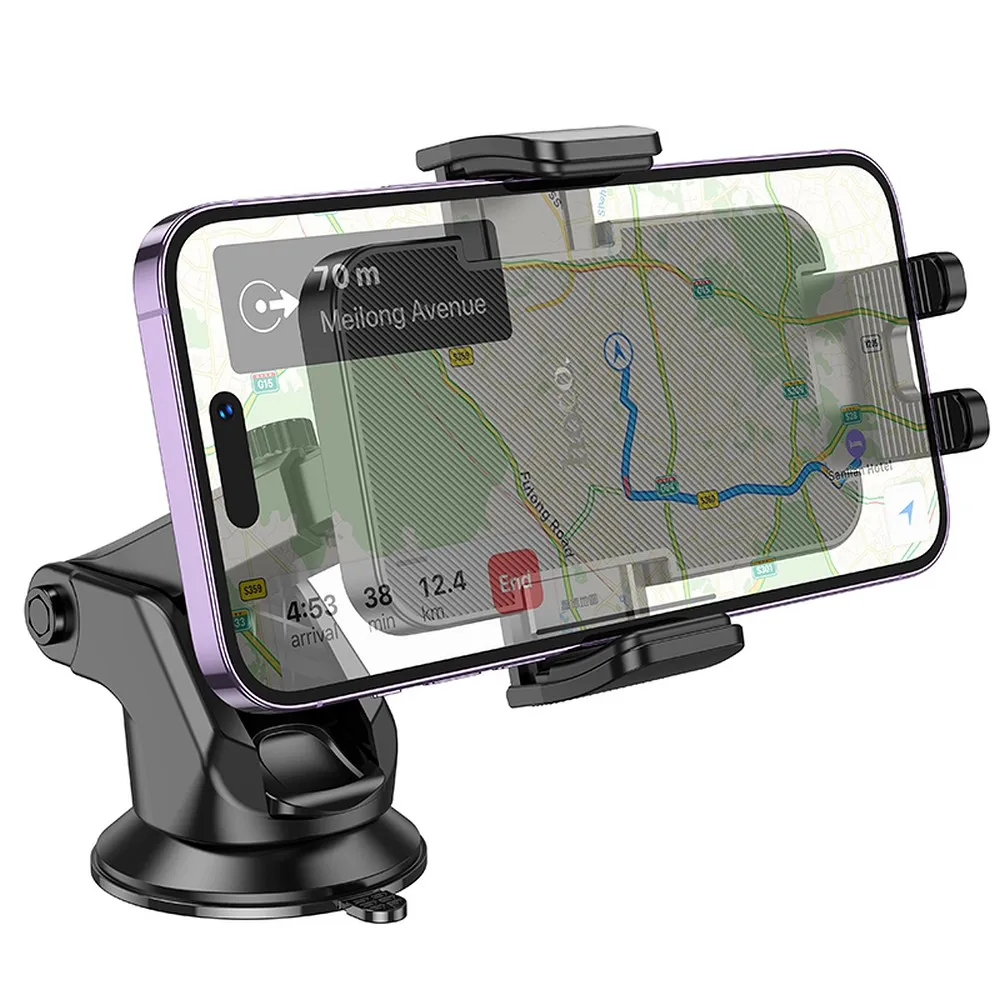 Car phone holder Hoco windshield / dashboard H37 black