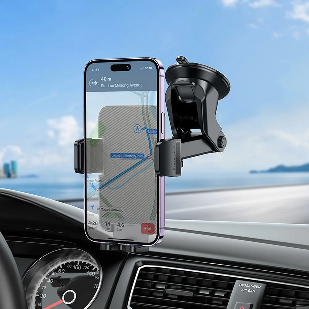 Car phone holder Hoco windshield / dashboard H37 black