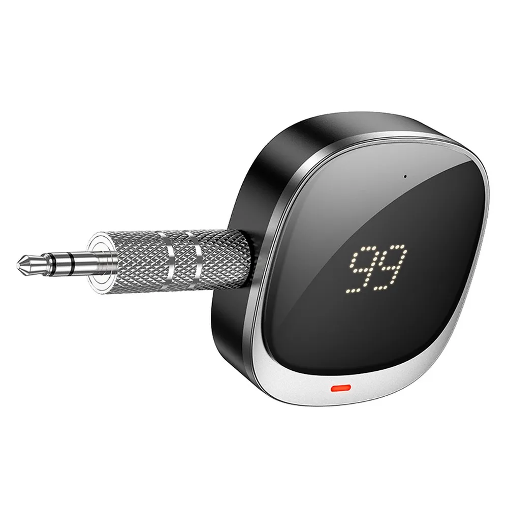 HOCO AUX Adapter Buchse 3,5 mm BLUETOOTH mit Display E80 schwarz