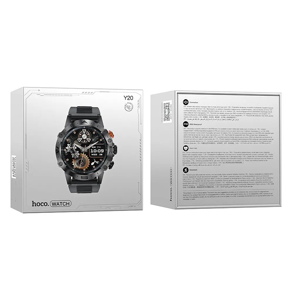 HOCO Smartwatch mit Sprechfunktion Y20 schwarz