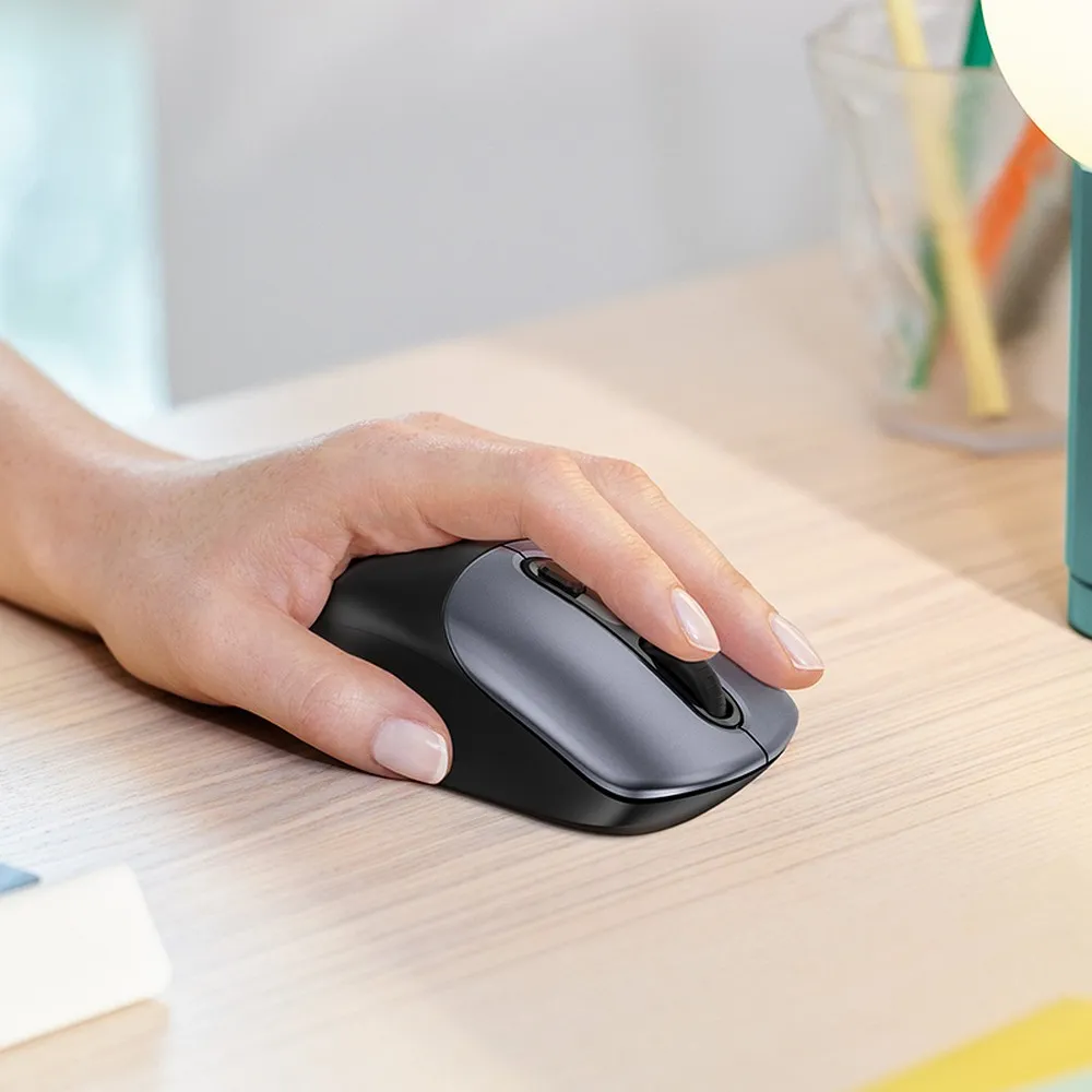 HOCO drahtlose 2.4G Computer-Maus GM28 schwarz und grau