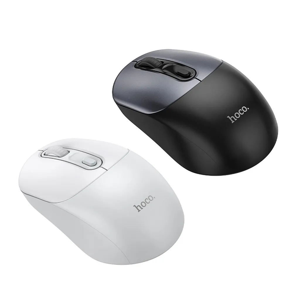 HOCO drahtlose 2.4G Computer-Maus GM28 weiß grau