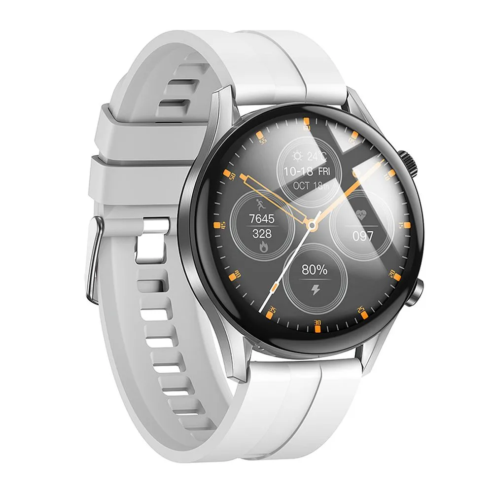HOCO Smartwatch mit Sprechfunktion Y7 Pro silber