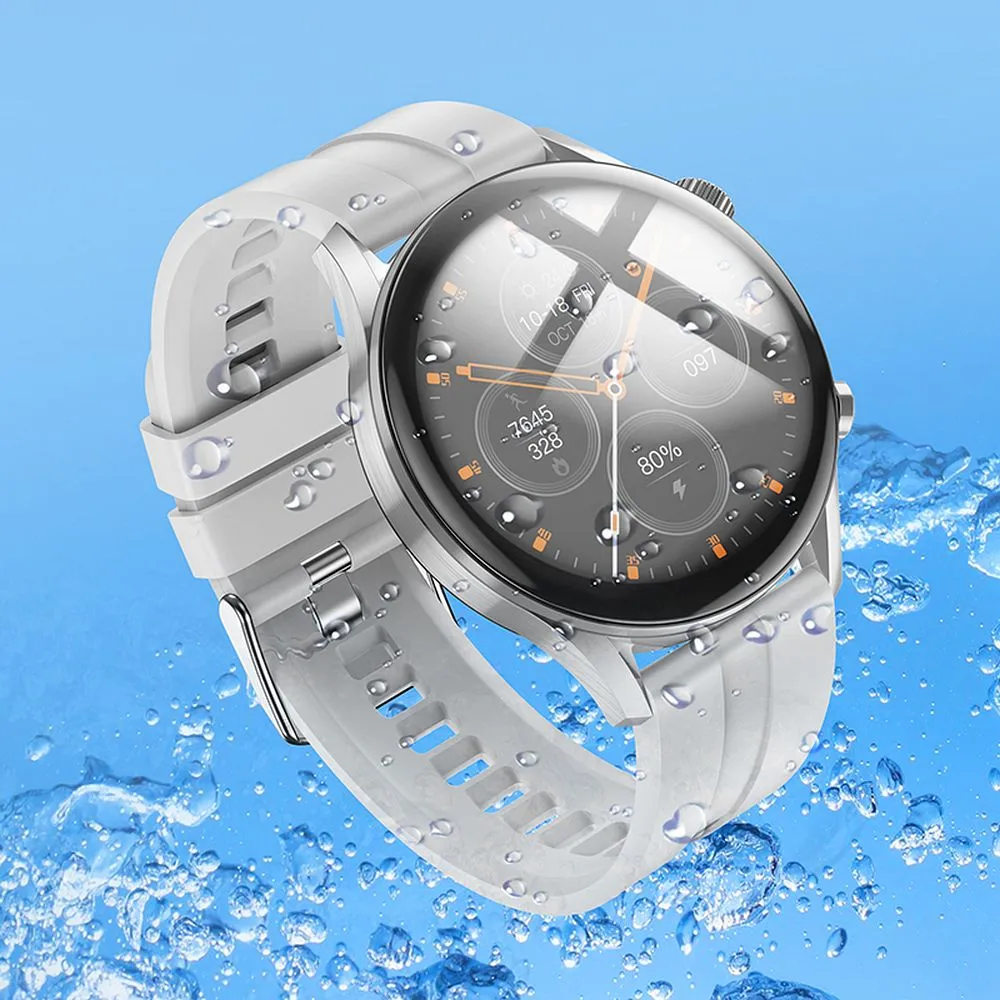 HOCO Smartwatch mit Sprechfunktion Y7 Pro silber