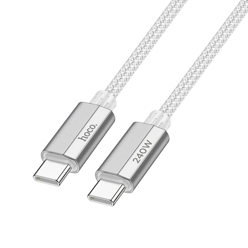 HOCO-Kabel Typ C auf Typ C PD QC3.0 5A 240W U134 1,8 m grau