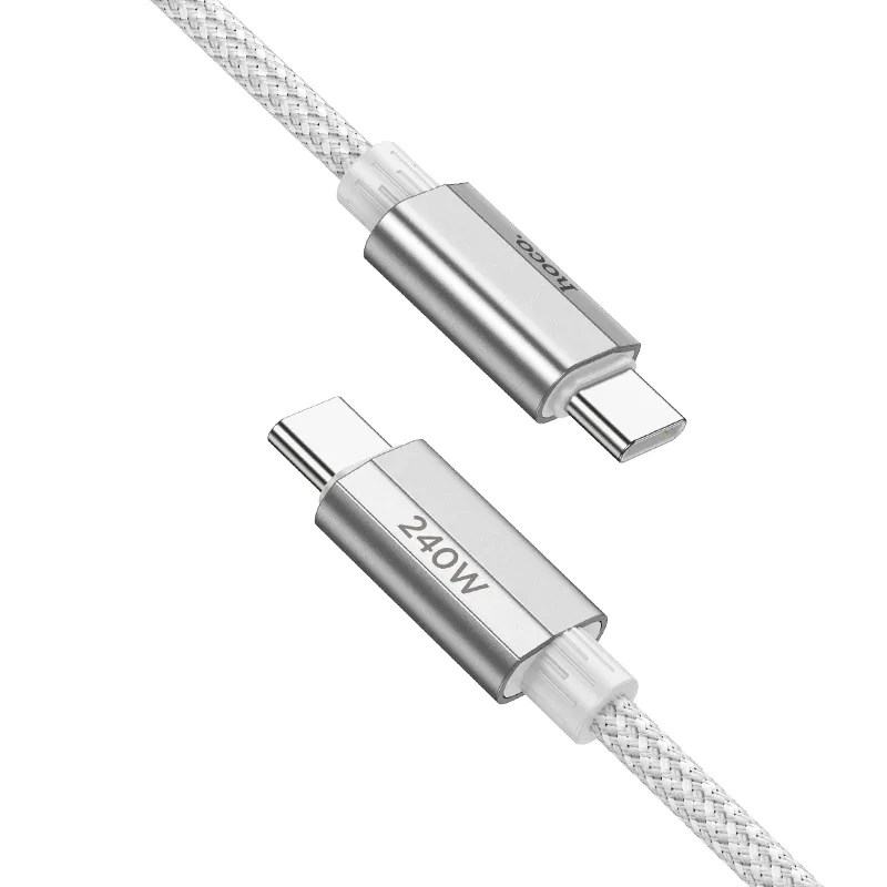 HOCO-Kabel Typ C auf Typ C PD QC3.0 5A 240W U134 1,8 m grau