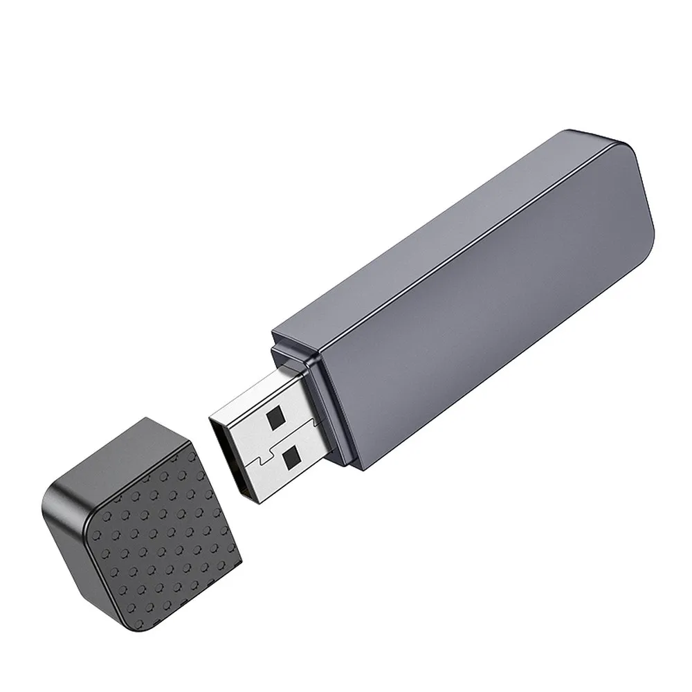 HOCO Speicherkartenleser 2in1 USB A 2.0 HB45 grau