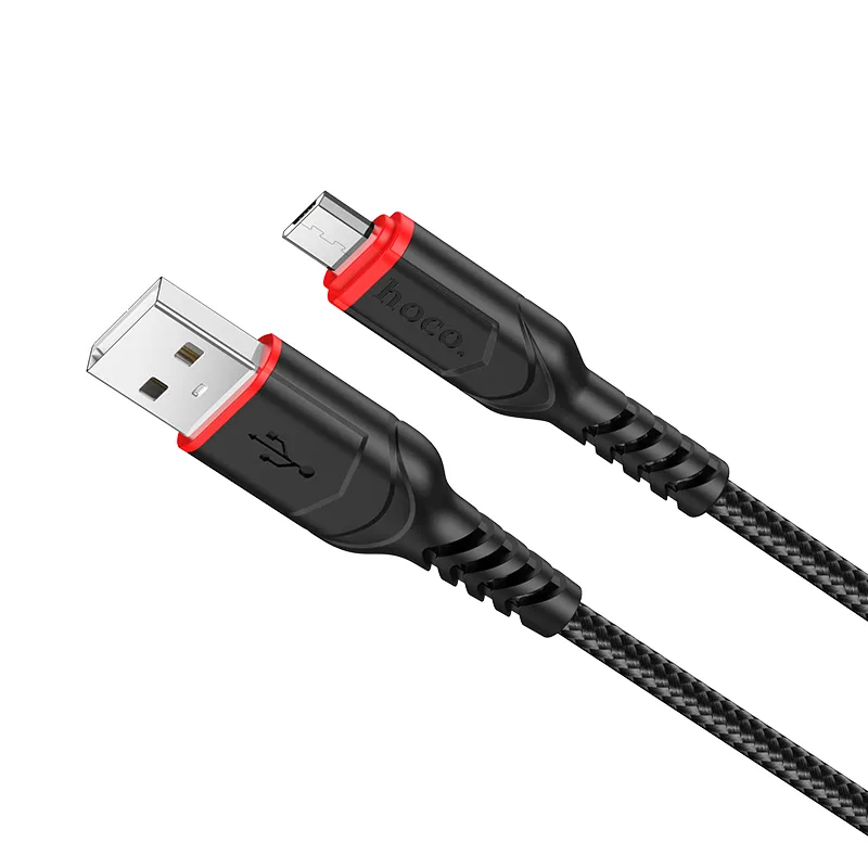 Cable USB A to Micro USB Hoco 2,4A 3 m X59 black