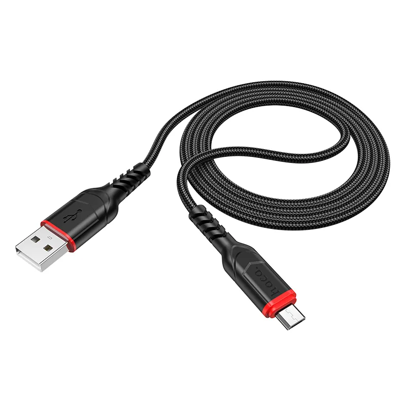 Cable USB A to Micro USB Hoco 2,4A 3 m X59 black