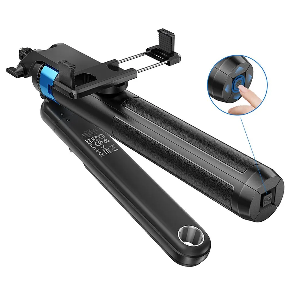 Selfie stick Hoco tripod with wireless remote control K22 black