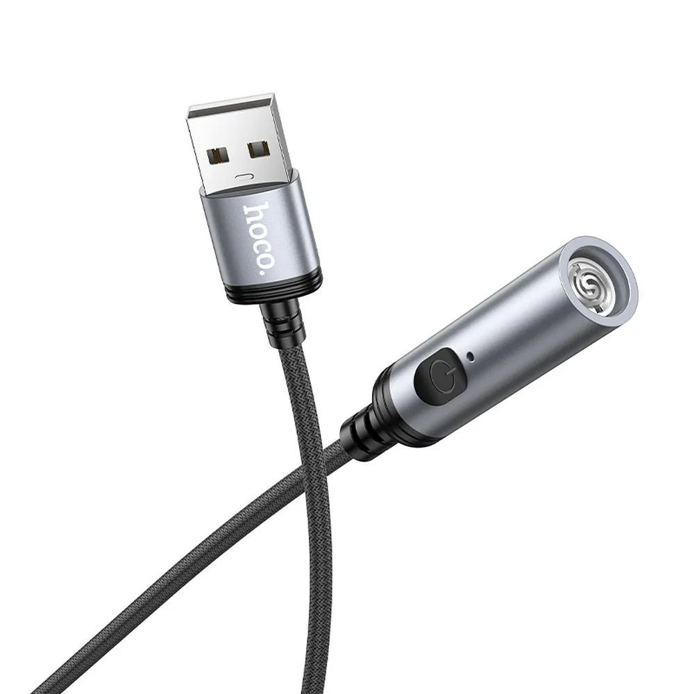 Adapter USB A to cigarette lighter Hoco 0,3 m UA30 black