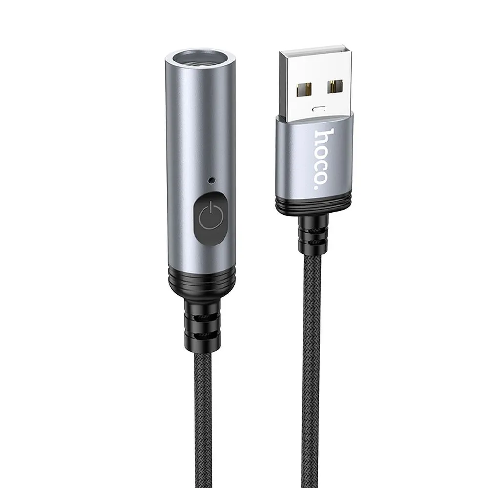 Adapter USB A to cigarette lighter Hoco 0,3 m UA30 black