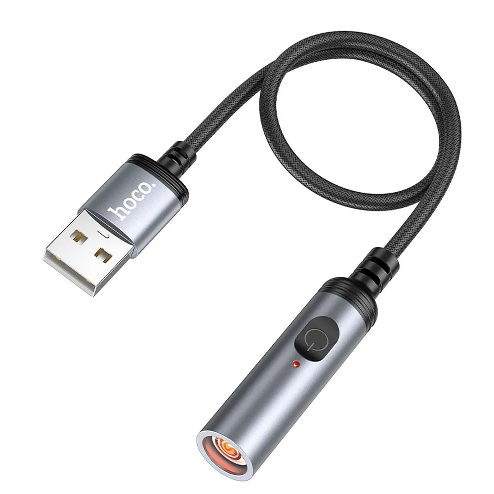 Adapter USB A to cigarette lighter Hoco 0,3 m UA30 black