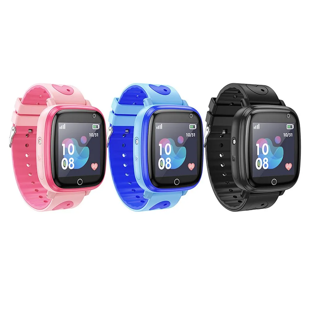 HOCO Smartwatch passend für Kinder mit 2G-Gesprächsfunktion Y100 blau