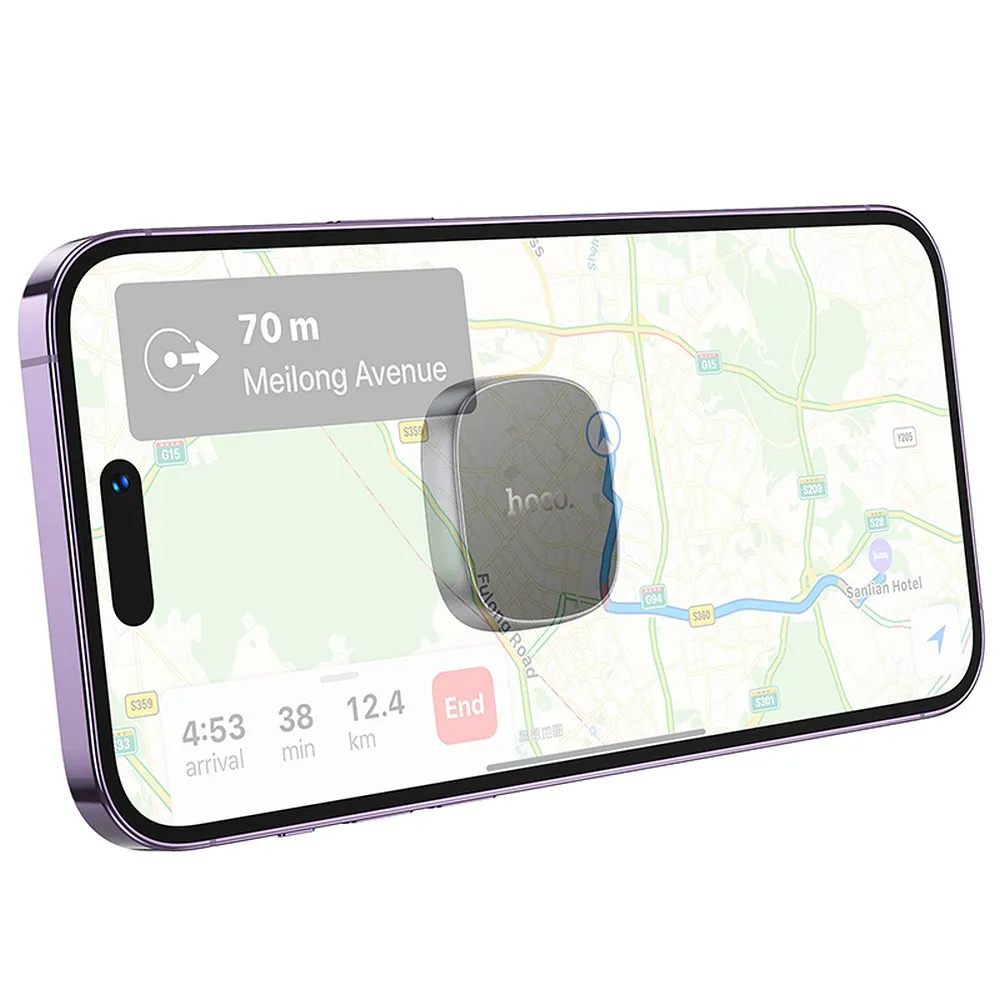 Magnetic car phone holder Hoco dashboard H52 gray