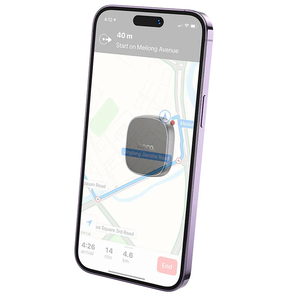Magnetic car phone holder Hoco dashboard H52 gray