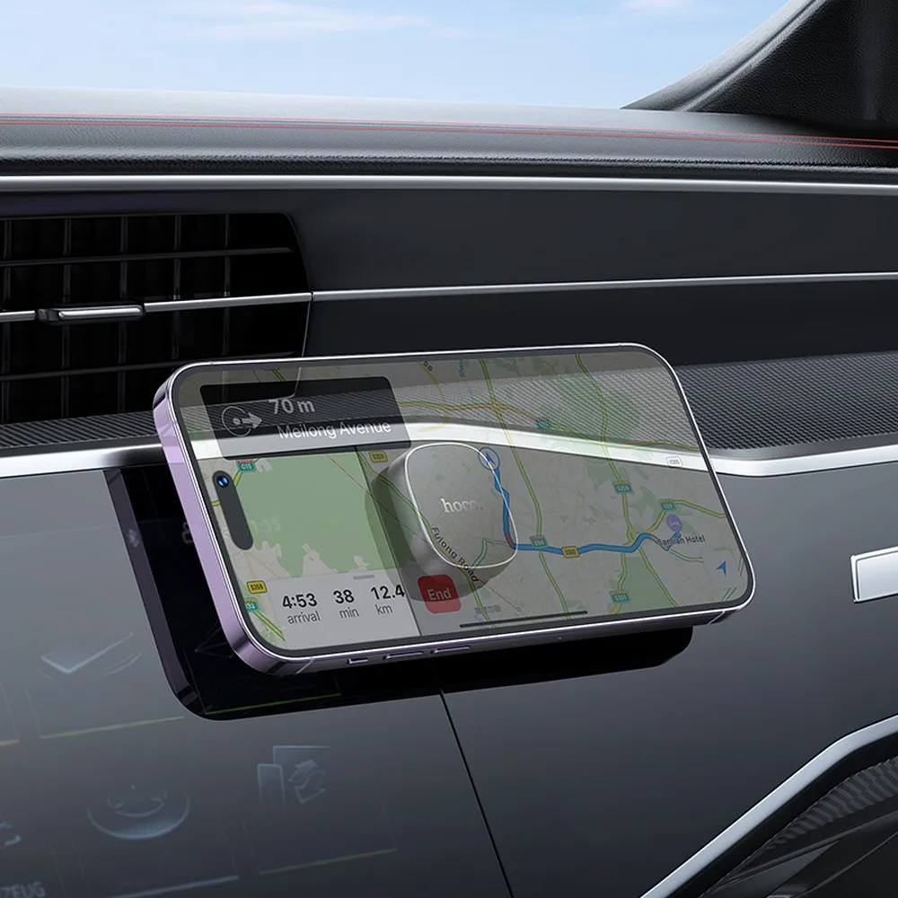 Magnetic car phone holder Hoco dashboard H52 gray