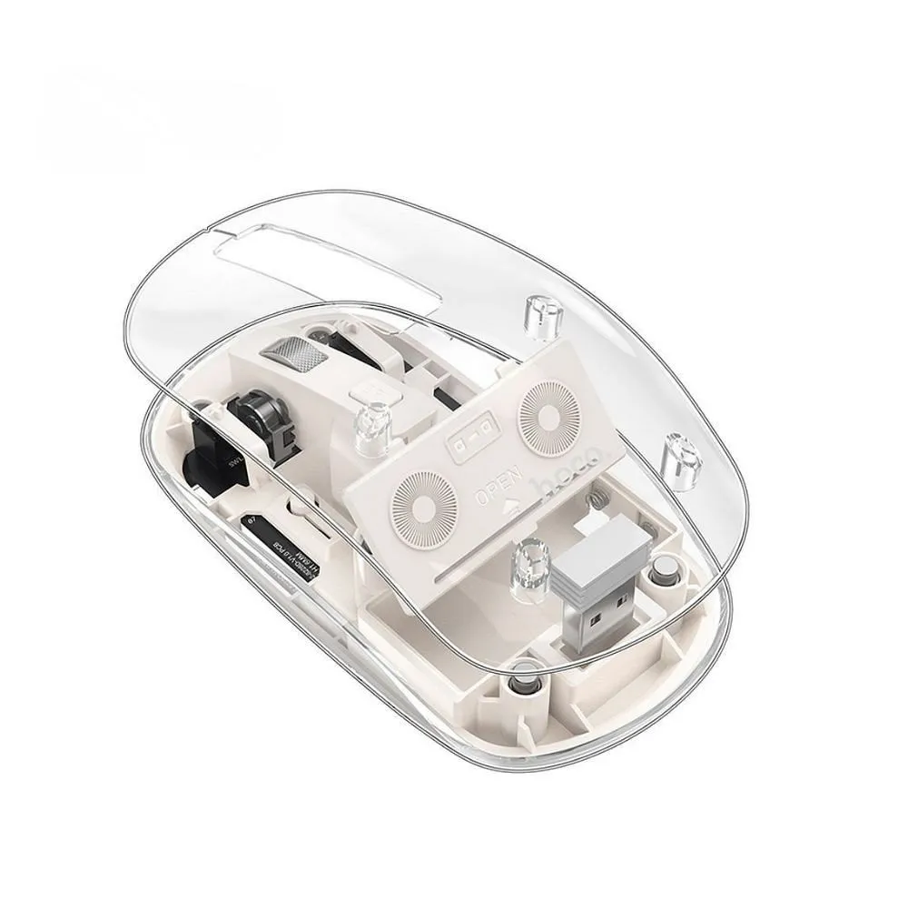 HOCO drahtlose 2.4G 1600 dpi Computer-Maus GM29 weiß